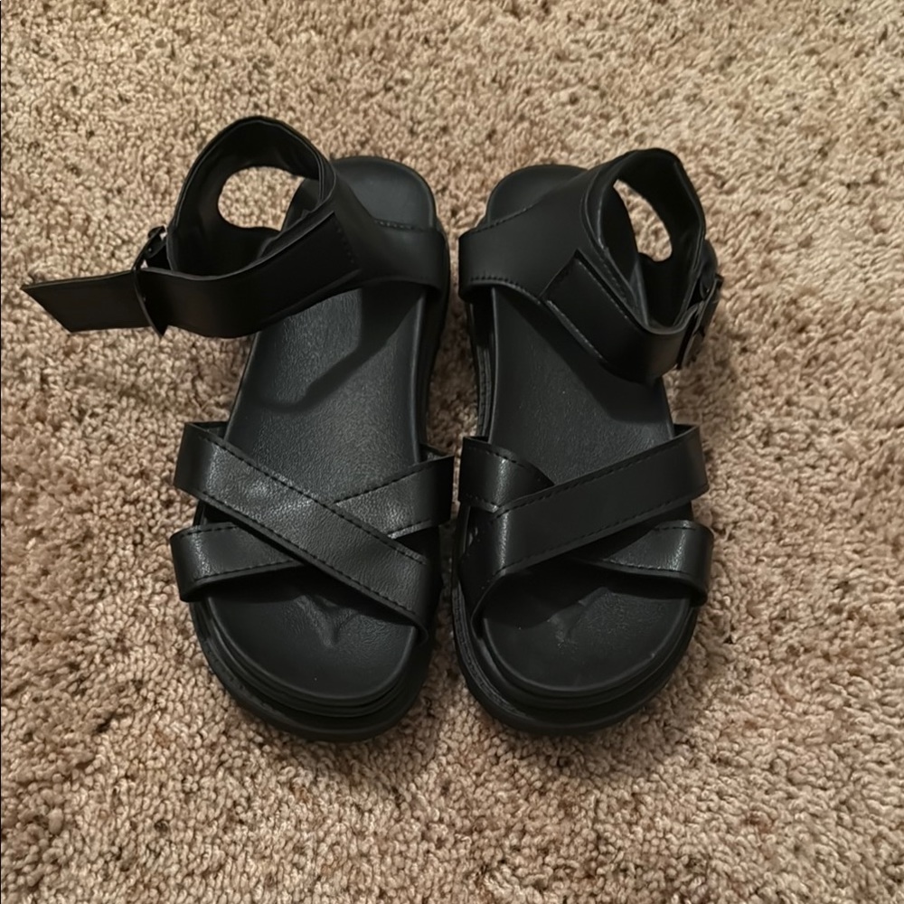 Black Strappy Sandals